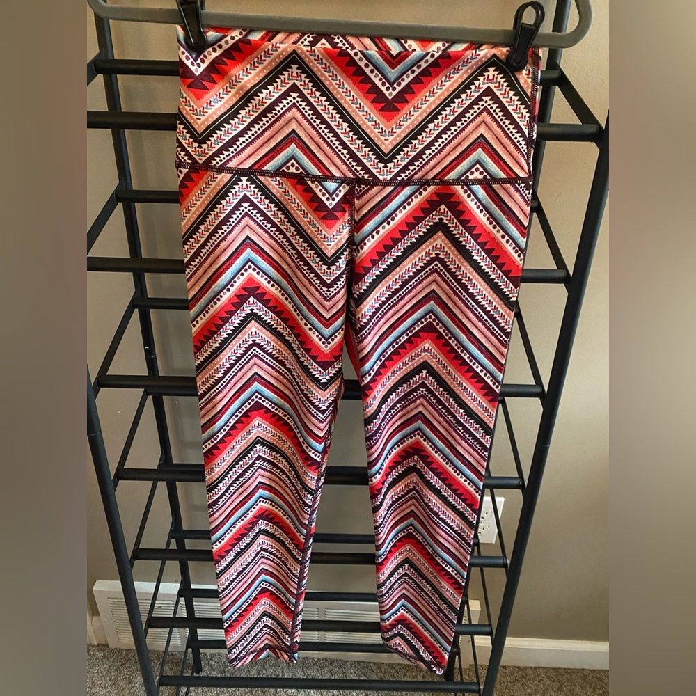 Aerie Aztec Print Chill, Play, Move 7/8 Leggings